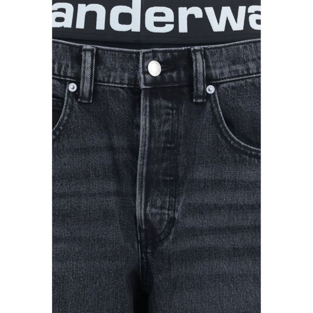 Alexander Wang Women Blow-Up Jeans With Logo Waistband - Picture 3 of 3